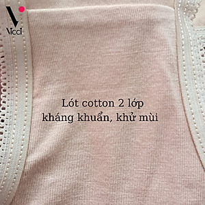 Quần lót nữ cotton trơn cạp cao Vicci 105 ôm gọn vòng 3, mềm mại, thấm hút mồ hôi, kháng khuẩn, khử mùi (có bigsize)