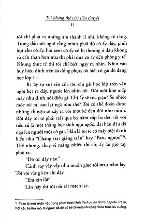 Sách Tôi Không Thể Viết Tiểu Thuyết