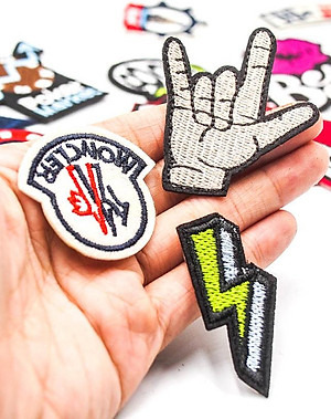 Set 13 Patch vải sticker ủi - Streetstyle 1