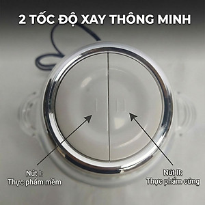 Máy Xay Mini Mishio MK389 - Dung Tích 0.8L, Xay Đồ Ăn Dặm, Gia Vị, Đồ Khô, Công Suất 250W Mạnh Mẽ - Hàng chính hãng