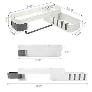 Kệ 2 Tầng Đựng Đồ Dùng Nhà Tắm, Nhà Bếp Tiện Dụng- PaKaSa