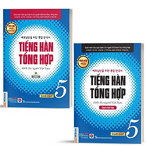 Combo (4 Cuốn) Giáo Trình Tiếng Hàn Tổng Hợp Trung Cấp Dành Cho Người Việt Tập 5 + Tâp 6 ( Sách Giáo Khoa + Sách Bài Tập) - Phiên Bản Đen Trắng