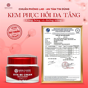 Kem Dưỡng Ẩm Phục Hồi Vita B5 Cream Miss Candy White Skin Hộp 25g