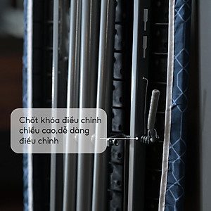 Bàn để ủi, cầu là quần áo dạng đứng LEBENLANG LBB363, khung bằng thép tặng tấm lót thay thế - hàng chính hãng 