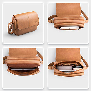 Túi Lata ( Thời trang nam công sở cỡ trung - Túi đeo chéo da TN27 )