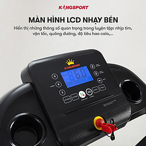 CHỈ GIAO MIỀN NAM | Máy chạy bộ KINGSPORT Plus K-04 đơn năng,thảm chạy rộng chống trơn, thiết kế nhỏ gọn, cân nặng phù hợp từ dưới 70kg