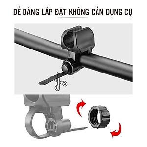 Kẹp Đèn Pin Xe Đạp, Kẹp Giữ Đèn Pin Gắn Ghi Đông Cho Xe Đạp Thể Thaom Leo Núi Lắp Đặt Dễ Dàng Mai Lee
