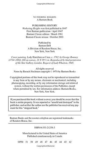 Sách Wuthering Heights (Bantam Classics)