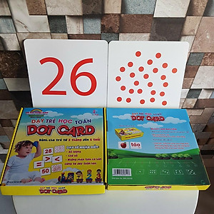Bộ Thẻ Học Toán Dot Car - Thẻ Dot Card thẻ toán học cho bé 3-6 tháng