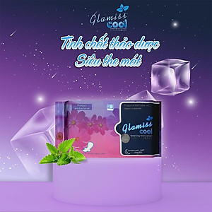 Combo 6 Băng vệ sinh ban đêm Glamiss Cool thảo dược  33.8cm siêu mát siêu khô thoáng