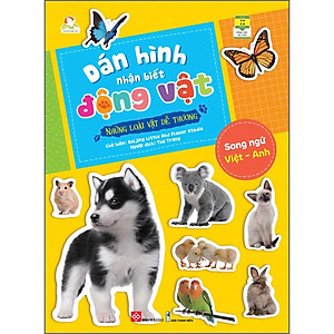 Dán hình nhận biết động vật - Những loài vật dễ thương