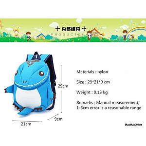 Balo Cho Bé Hình Khủng Long Đáng Yêu