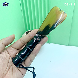 Đón giày bằng sừng tay cầm đốt trúc VIP (Dài 20cm) DGH912 - Chuyên dụng cho giày cao cấp - Cho giày Nam & Nữ - Product of HAHANCO
