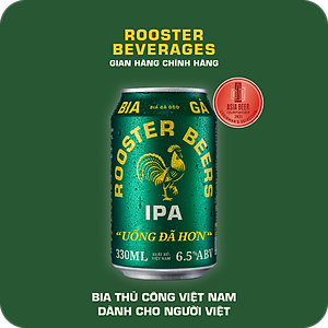Thùng Rooster Beers IPA (Bia Gà) 24 Lon (330ml/Lon)