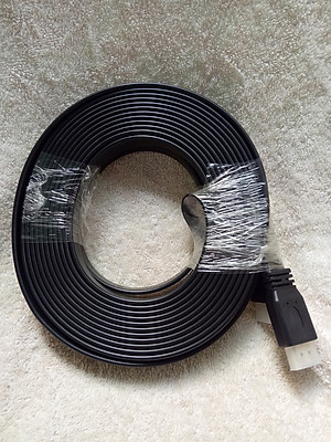 Cáp HDMI dẹp từ 1 mét rưỡi đến 20 mét, dùng để nối tivi với máy tính, máy chiếu, cáp chất lượng hình ảnh 4K - Hàng chính hãng