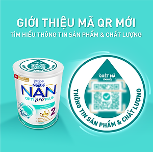 Sữa bột Nestlé NAN OPTIPRO PLUS 2 400g/lon với 5HMO Sản Xuất Tại Thụy Sĩ (6-12 tháng)