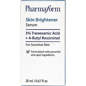 Tinh chất dưỡng trắng Pharmaform Skin Brightener Serum 3% Tranexamic Acid + 5% Niacinamide (20ml) - Hàng chính hãng