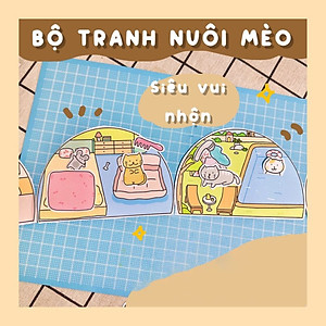 Bộ Tranh Tương Tác Cô Tiên Xanh - Nuôi Mèo