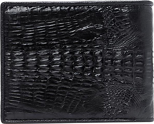 Ví Nam Da Cá Sấu Nguyên Con Nhỏ Huy Hoàng HT2225 (12.5 x 10 cm) - Đen
