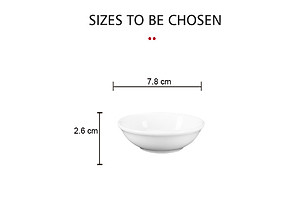 Đĩa hến - Đĩa đựng nước chấm sứ Long Phương