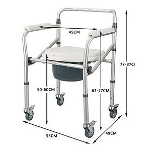 Ghế bô vệ sinh có bánh xe - Hàng Tiêu Chuẩn bệnh viện