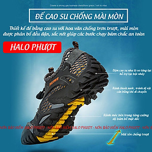 Giày leo núi, đi nước chống trơn trượt, chịu nước tốt và nhanh khô. Giày đa năng, giày trekking