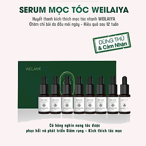 Huyết thanh mọc tóc Weilaiya - Serum kích mọc và làm dày tóc ( tặng kèm cặp minisize dầu gội )