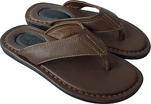 Dép Xỏ Ngón Nam BIGGBEN Da Bò Thật DK63