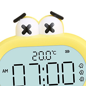 Digital Alarm Clock Indoor Temperature Snooze for Travel Bedside Decor