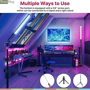 Ulanzi VL119 RGB - Đèn LED Cầm Tay, Dải Nhiệt Màu Rộng, Hỗ Trợ 20 Hiệu Ứng Cho Youtube,  Phát Trực Tiếp, Review Sản Phẩm- Hàng chính hãng