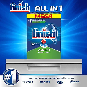 Viên rửa bát finish tổng hợp 3 trong (1 muối bóng bột )