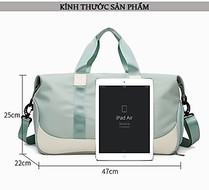 Túi Xách Du Lịch Đa Năng Cao Cấp Teement, Có Ngăn Đựng Giày Riêng Biệt, Ngăn Chống Thấm Nước - Hàng Chính Hãng