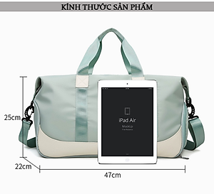 Túi Xách Du Lịch Đa Năng Cao Cấp Teement, Có Ngăn Đựng Giày Riêng Biệt, Ngăn Chống Thấm Nước - Hàng Chính Hãng