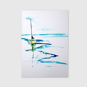 Giấy vẽ màu nước A5 giấy cao cấp có vân đẹp màu trắng sang, dòng giấy chuyên dụng chất giấy dày định lượng 260gsm nhập từ Ý 15 tờ TI599 Green Art- Hàng chính hãng