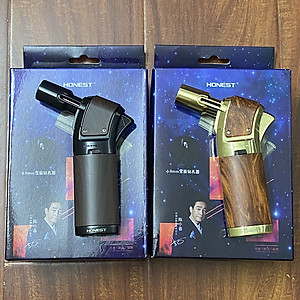 Vỏ Hộp Quẹt Bật Lửa Gas Honest BCH-538 Khò Mỏ Vịt 1 Tia Kèm Đục, Có Nút Chình To/Nhỏ Lửa - Nhiều Màu