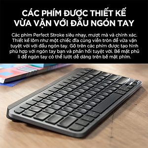 Bàn phím không dây Bluetooth Logitech MX Keys Mini - Hàng Chính Hãng