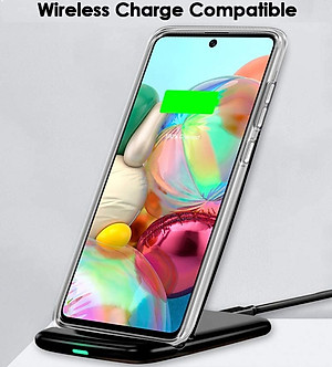 Ốp lưng dẻo silicon cho Samsung Galaxy A71 hiệu Ultra Thin (siêu mỏng 0.6mm, chống trầy, chống bụi) - Hàng nhập khẩu