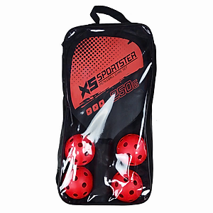Bộ 2 vợt PICKLEBALL kèm 4 bóng tập luyện kèm túi đựng thể thao dành cho nam và nữ - Hàng chính hãng