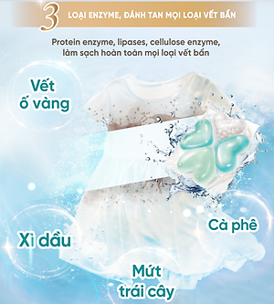 Viên giặt xả Mao Bao - Chống mạt và kháng khuẩn 10g*25 viên (Hương lan nam phi và tuyết tùng)