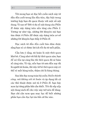 Sách Muốn Thành Công Nói Không Với Trì Hoãn – 21 Nguyên Tắc Vàng Đập Tan Sự Trì Hoãn