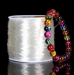 Dây Thun Co Giản, Dây Cước Đàn Hồi Xỏ Chuỗi Hạt size 1mm dài 100m