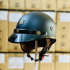 Mũ bảo hiểm xe máy 1/2 Royal M379 chính hãng có đệm cổ dành cho nam nữ đi xe máy-Nón Trùm