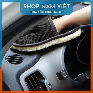 [HÀNG LOẠI 1] Găng Tay Lau Xe Hơi Đa Năng Rửa Xe Lau Nội Thất Xe Hơi