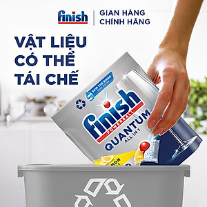 Combo 4 túi Viên Rửa Chén Bát Finish Powerball Quantum 21 viên