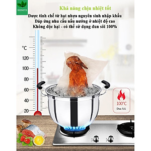 Cuộn Túi Hút Chân Không Thực Phẩm Một Mặt Nhám Một Mặt Trơn Dạng Hạt Mịn Phù Hợp Cho Tất Cả Các Dòng Máy Hút Chân Không GROFA