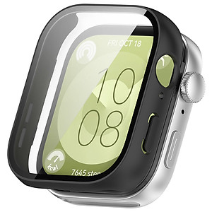 Ốp Case PC Mặt Kính Cường Lực chống va đập cho Huawei Watch Fit 3 - Hàng Chính Hãng