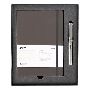 Gift Set Lamy Notebook A5 Softcover Umbra + Lamy Al-Star Grey - GSNAl0013