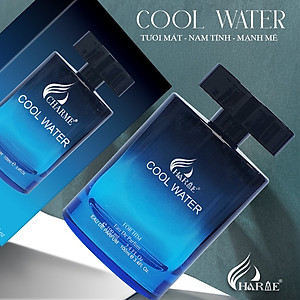 Nước Hoa Nam CHARME COOL WATER 100ml 2024 Lưu Hương Lâu Phóng Khoáng, Nam Tính_Nước Hoa Chính Hãng