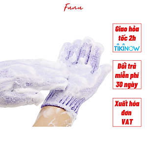 Găng Tay Tắm Funu Giúp Tẩy Tế Bào Chết, Làm Sạch Da - Giao Màu Ngẫu Nhiên