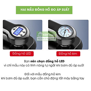 Máy hút bụi kèm máy bơm lốp ô tô máy bơm lốp ô tô 12V có đèn pin